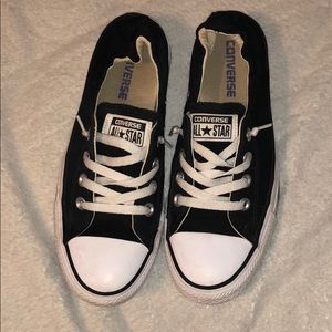 Black Heel/Scrunched Converse